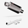 Lextek OP15 Dark Tint Stainless Exhaust 200mm with Link Pipe for Suzuki GSF1200 Bandit (96-06)