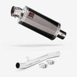 Lextek OP16 Dark Tint Stainless Exhaust 250mm with Link Pipe for Suzuki GSF1200 Bandit (96-06)