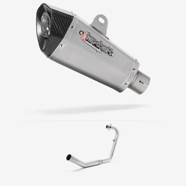 Lextek XP10 Matt S/Steel Exhaust System 210mm for Lexmoto ZSX-R 125
