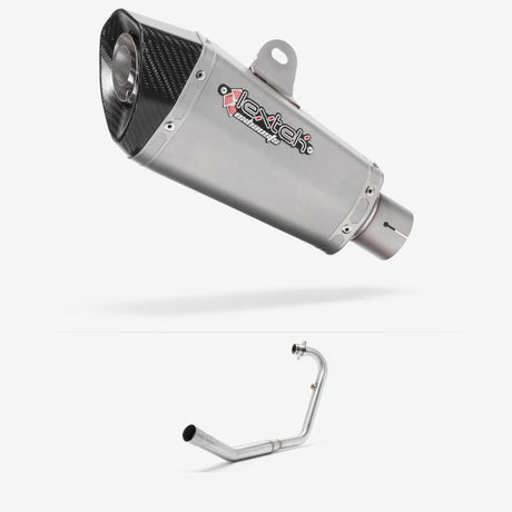 Lextek XP10 Matt S/Steel Exhaust System 210mm for Lexmoto ZSX-R 125