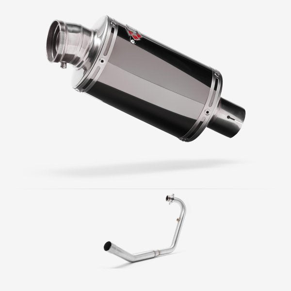 Lextek OP15 Dark Tint Stainless Exhaust System 200mm for Lexmoto ZSX-R 125