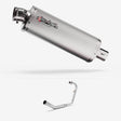 Lextek OP1 Matt S/Steel Exhaust System 350mm for Lexmoto ZSX-R 125