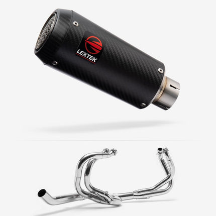Lextek Carbon Fibre CP9C 180mm Exhaust System for Honda VFR 800 (98-01)