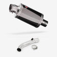 Lextek OP15 Dark Tint Stainless Exhaust 200mm with Link Pipe for Honda VFR 800 (97-01)