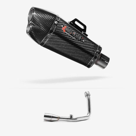 Lextek XP13C Carbon Fibre Exhaust System 210mm for Royal Alloy GT200 (18 - )