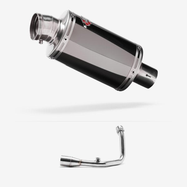 Lextek OP15 Dark Tint Stainless Exhaust System 200mm for Royal Alloy GT200 (18 - )