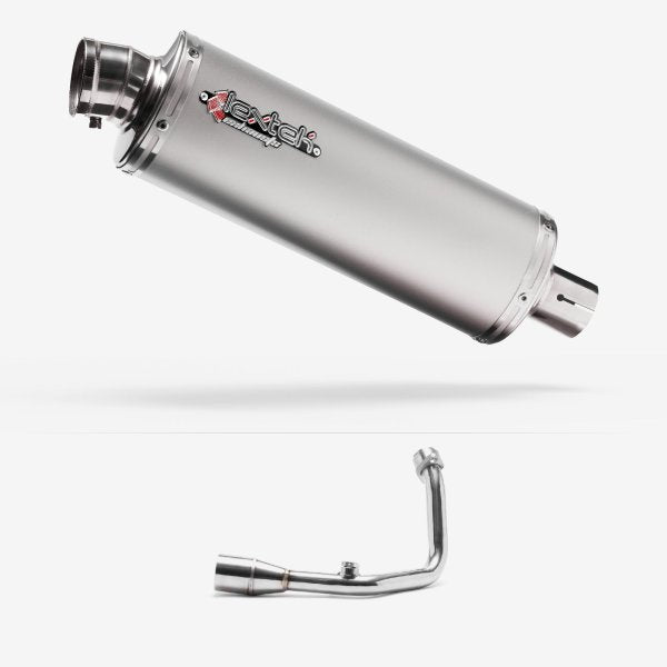 Lextek OP1 Matt S/Steel Exhaust System 350mm for Royal Alloy GT200 (18 - )