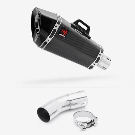 Lextek Carbon Fibre XP8C 210mm Exhaust with Link Pipe for Kawasaki Z900 RS (18-23)