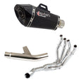 Lextek XP8C Carbon Fibre Exhaust System 210mm for Kawasaki Versys 1000 (15-18)