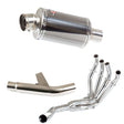 Lextek OP15 Dark Tint Stainless Exhaust System 200mm for Kawasaki Versys 1000 (15-18)