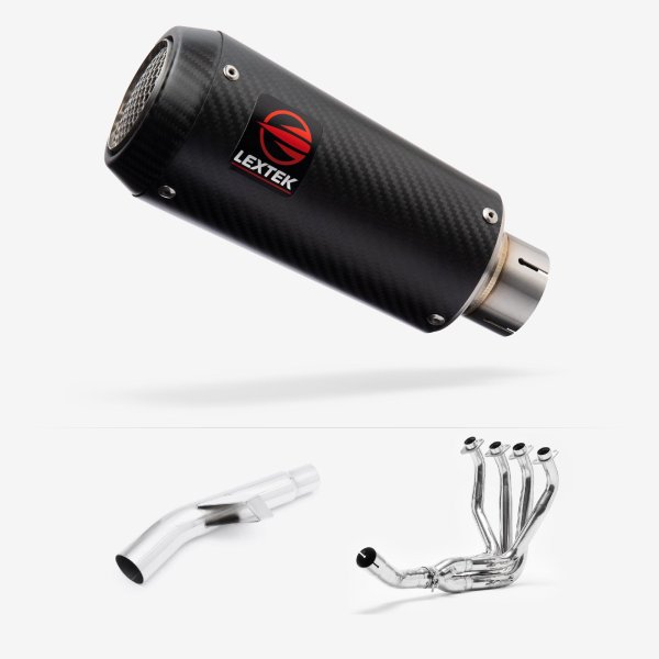 Lextek CP9C Full Carbon Exhaust System 180mm for Kawasaki Versys 1000 (15-18)