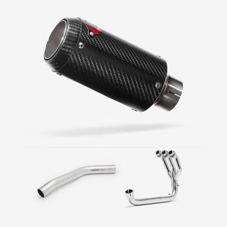 Lextek CP8C Full Carbon Exhaust System 150mm for Triumph Tiger 800 (10-21)