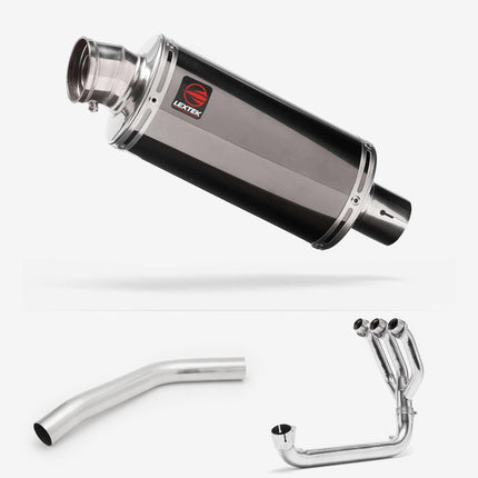 Lextek Smoked Stainless Steel OP16 250mm Exhaust System for Triumph Tiger 800 (10-21)