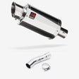 Lextek YP4 S/Steel Stubby Exhaust 200mm with Link Pipe for Triumph Street Triple 675 (13-17)