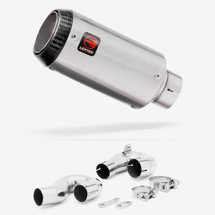 Lextek Matt Stainless Steel CP1 150mm Exhaust with Link Pipe for Honda CBR1000RR Fireblade (14-16)