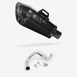 Lextek XP8C Carbon Fibre Exhaust 210mm with Link Pipe for KTM 390 Duke (13-16)