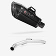 Lextek XP8C Carbon Fibre Exhaust 210mm with Link Pipe for Triumph Explorer 1200 (12-18)