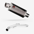 Lextek OP16 Dark Tint Stainless Exhaust 250mm with Link Pipe for Triumph Explorer 1200 (12-18)