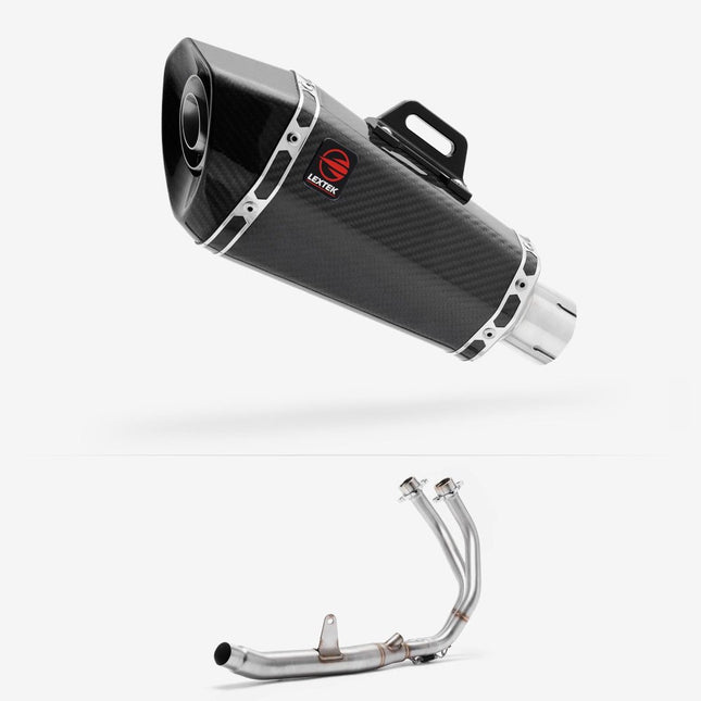 Lextek Carbon Fibre XP8C 210mm Exhaust System for Honda CBR500R (13-24)
