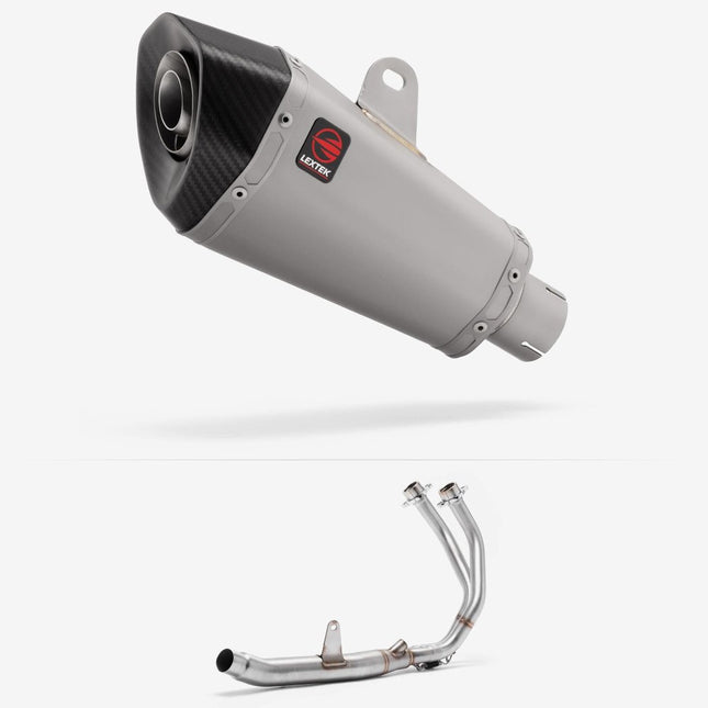 Lextek Matt Stainless Steel XP10 210mm Exhaust System for Honda CBR500R (13-24)