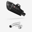 Lextek XP8C Carbon Fibre Exhaust 210mm Low Level with Link Pipe for Suzuki GSXR 600/750 (06-07)