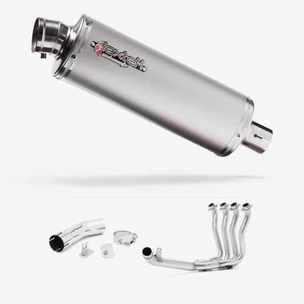 Lextek OP1 Matt S/Steel Exhaust System 350mm for Suzuki GSX-S 1000 F (15-20)