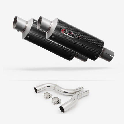 Lextek Carbon Fibre GP8C 240mm Exhaust with Link Pipe