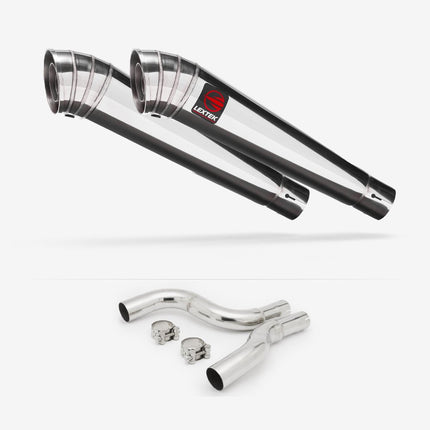 Lextek Polished Stainless Steel MP4 300mm Exhaust with Link Pipe