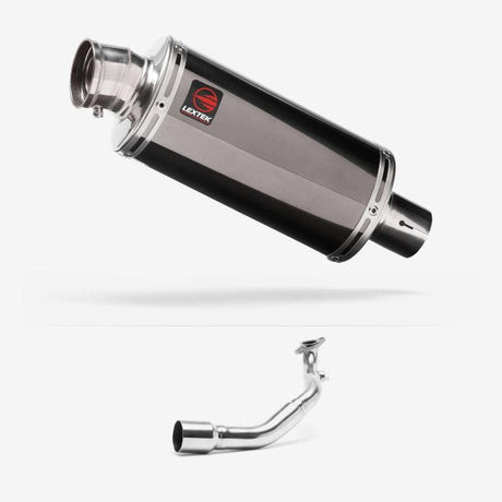 Lextek OP16 Dark Tint Stainless Exhaust System 250mm for Lexmoto Milano 125