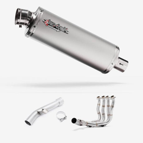 Lextek OP1 Matt S/Steel Exhaust System 350mm for Yamaha FZ1 (06-15)