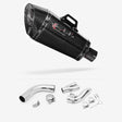 Lextek XP8C Carbon Fibre Exhaust 210mm with De-Cat Link Pipe for Honda CB1000R (08-17)