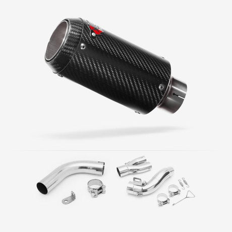 Lextek CP8C Full Carbon Exhaust 150mm with De-Cat Link Pipe for Honda CB1000R (08-17)