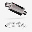 Lextek OP15 Dark Tint Stainless Exhaust 200mm with De-Cat Link Pipe for Honda CB1000R (08-17)