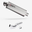 Lextek OP1 Matt S/Steel Exhaust 350mm with Link Pipe for Honda CB300R (18-20)