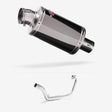 Lextek OP15 Dark Tint Stainless Exhaust System 200mm for Honda CB125 R (18-22)