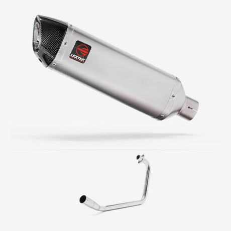 Lextek VP1 Matt S/Steel Exhaust System 300mm for Lexmoto ZSX125