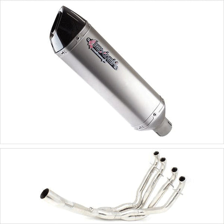 Lextek VP1 Matt S/Steel Exhaust System 300mm for Kawasaki ZX-10R Ninja (10-17)