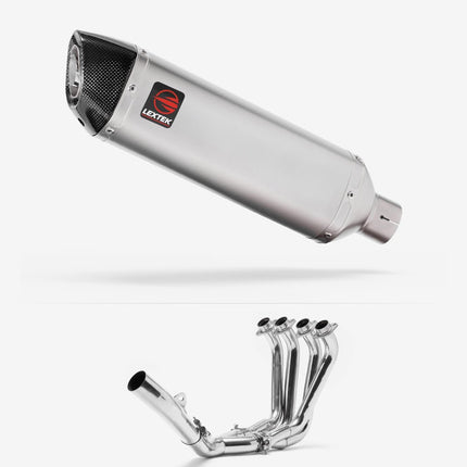 Lextek Matt Stainless Steel VP1 300mm Exhaust System for Yamaha YZF R6 (06-16)