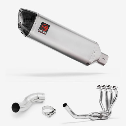 Lextek Matt Stainless Steel VP1 300mm Exhaust System for Kawasaki Z900