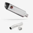 Lextek VP1 Matt S/Steel Exhaust 300mm with Link Pipe for Yamaha XJR 1300 (07-16)