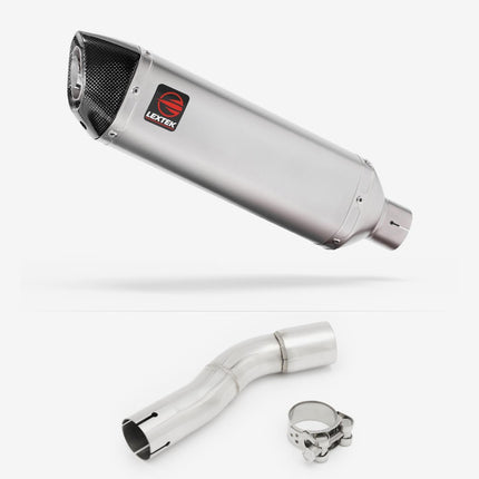 Lextek Matt Stainless Steel VP1 300mm Exhaust with Link Pipe for Honda CMX500 Rebel (17-19)