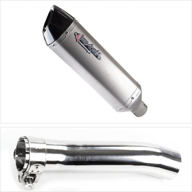 Lextek Matt Stainless Steel VP1 300mm Exhaust System for Honda CBR500R (13-19)