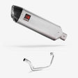 Lextek VP1 Matt S/Steel Exhaust System 300mm for Honda CB125 R (18-22)