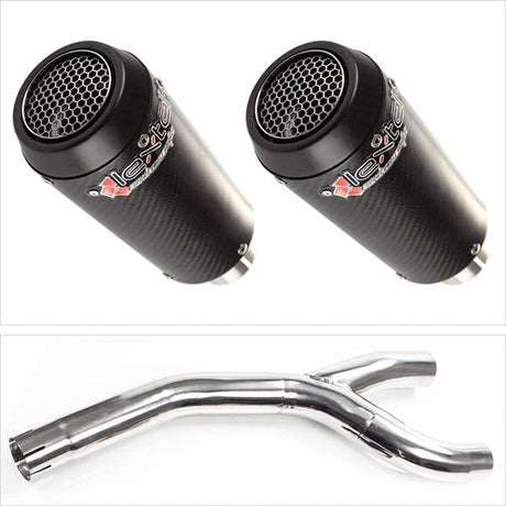 Lextek CP9C Full Carbon Exhaust 180mm with Link Pipe for Yamaha FZS 600 Fazer (04-14)