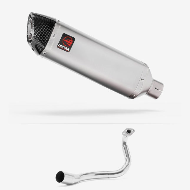 Lextek Matt Stainless Steel VP1 300mm Exhaust System for Honda PCX 125 (18-19)