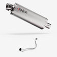 Lextek OP1 Matt S/Steel Exhaust System 350mm for Honda PCX 125 (18-19)