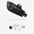 Lextek XP8C Carbon Fibre Exhaust 210mm with Link Pipe for Suzuki GSX-S 1000 (15-20)