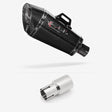 Lextek XP8C Carbon Fibre Exhaust 210mm with Link Pipe for Lexmoto Adrenaline (EFI) 125