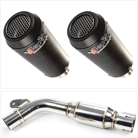 Lextek CP9C Full Carbon Exhaust System 180mm for Yamaha FZ6 (07-10)