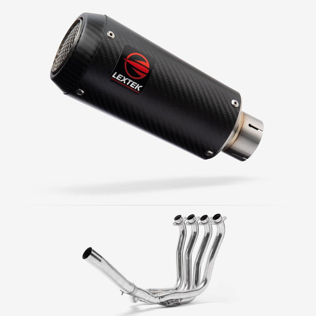Lextek Carbon Fibre CP9C 180mm Exhaust System for Suzuki GSXR 1000 (01-06)